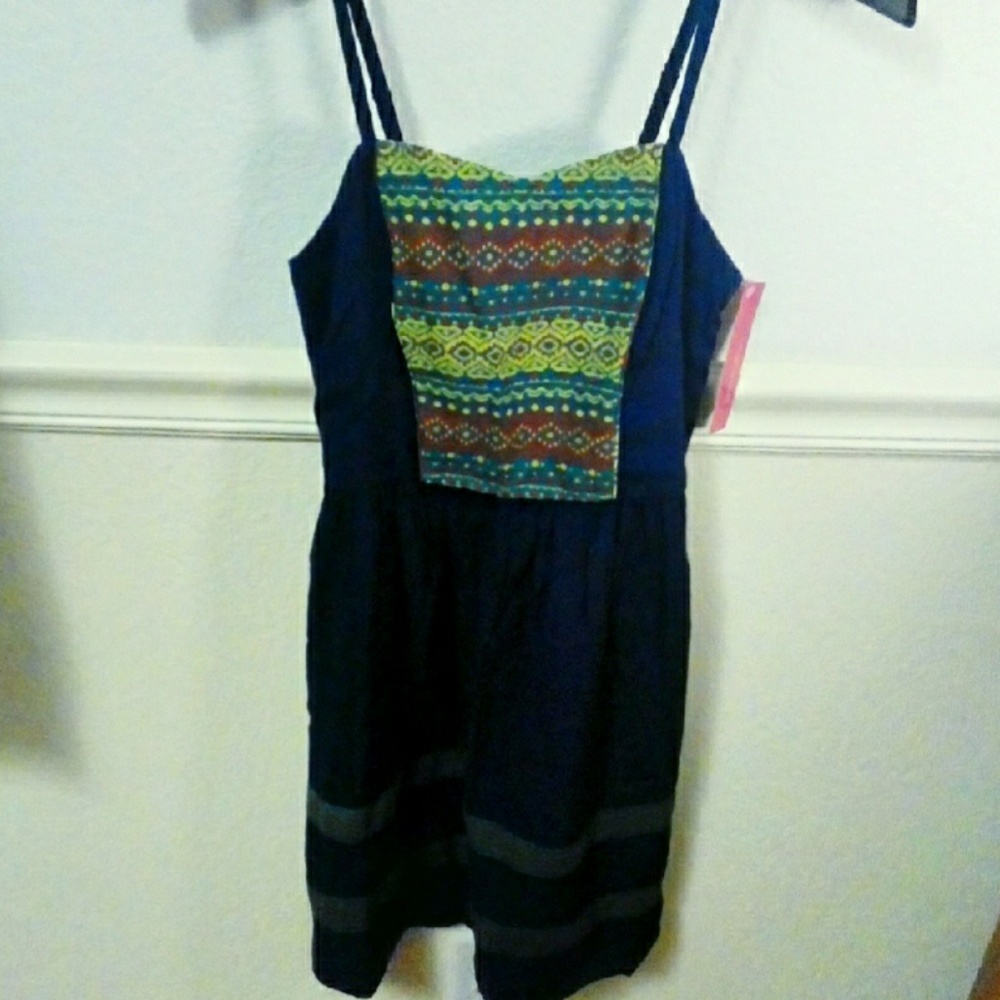 NWT xhilaration blue tank top sun dress target